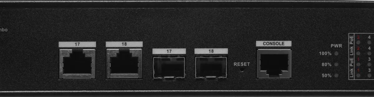 картинка Switch 16-port DAHUA DH-PFS4218-16ET-190 управляемый, 1000 Мбит/ сек, 100 Мбит/ сек, PoE, бюджет PoE 190 Вт от магазина КомпьютерЦентр