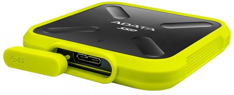 картинка SSD внешний 512 Гб A-DATA SD700 External USB 3.1 Yellow (ASD700-512GU31-CYL) от магазина КомпьютерЦентр
