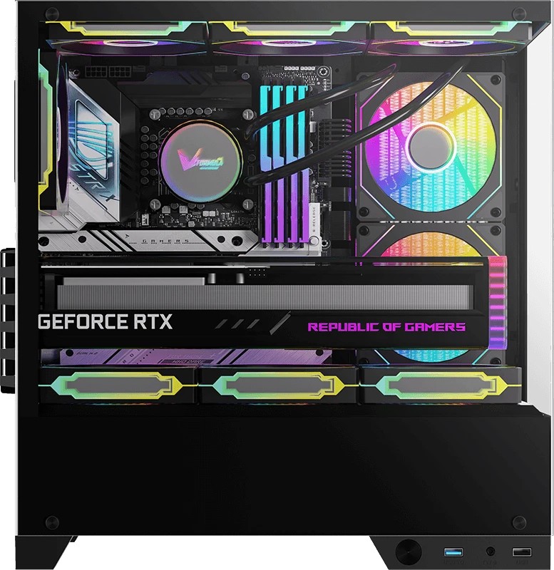 картинка Корпус Formula Crystal Z1M Plus FR, черный, без БП, mATX, PSU CRYSTAL Z1M + FR от магазина КомпьютерЦентр