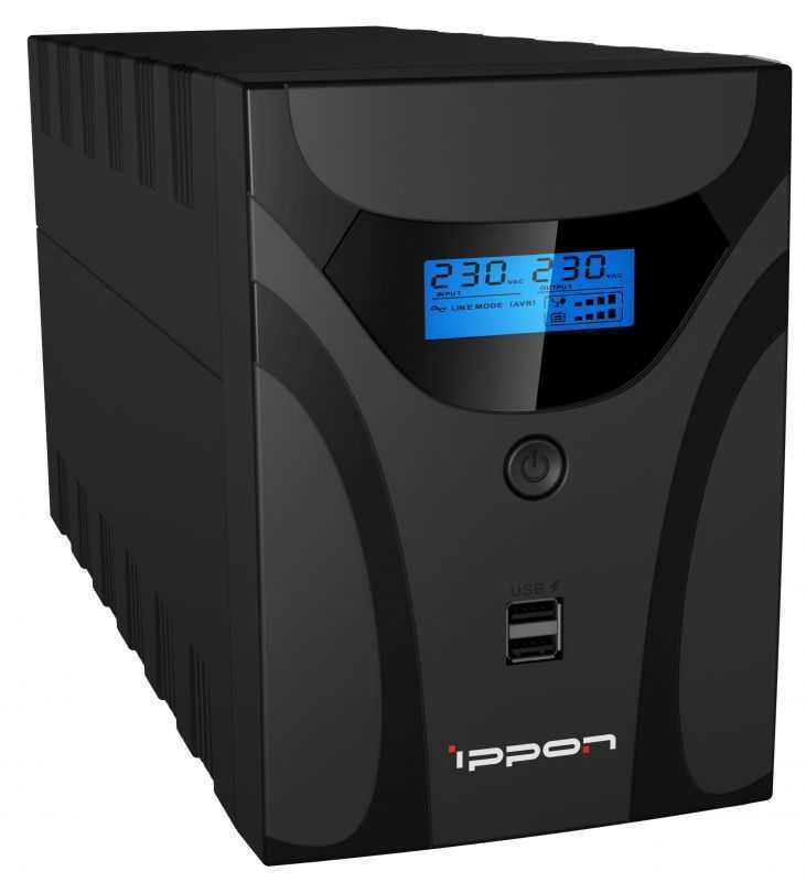 картинка ИБП Ippon Smart Power Pro II Euro 2200 1200Вт 2200BA (1029746) от магазина КомпьютерЦентр