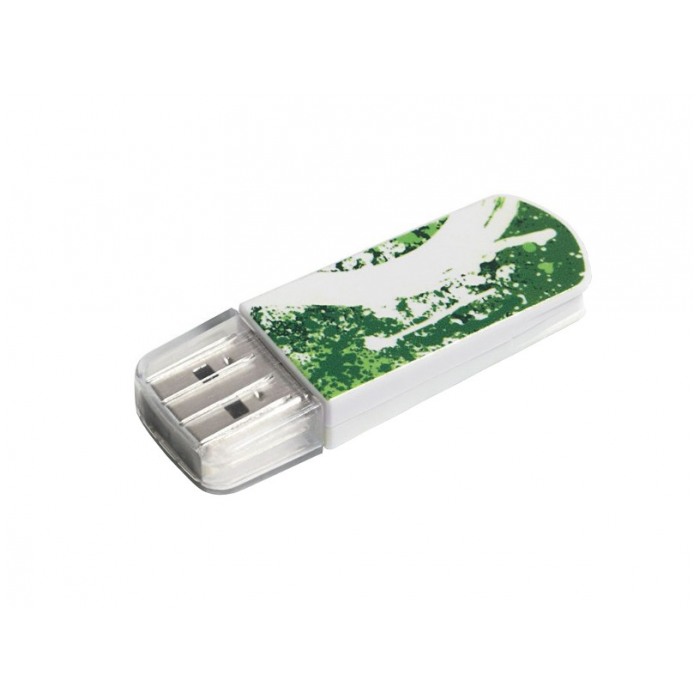 картинка Флешка USB Verbatim 8Gb Store n Go Mini Graffiti Green (98163) от магазина КомпьютерЦентр