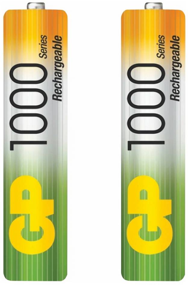 картинка Аккумулятор GP Rechargable NiMH 100AAAHC AAA 1000мА-ч (2шт) (100AAAHC-CR2) от магазина КомпьютерЦентр