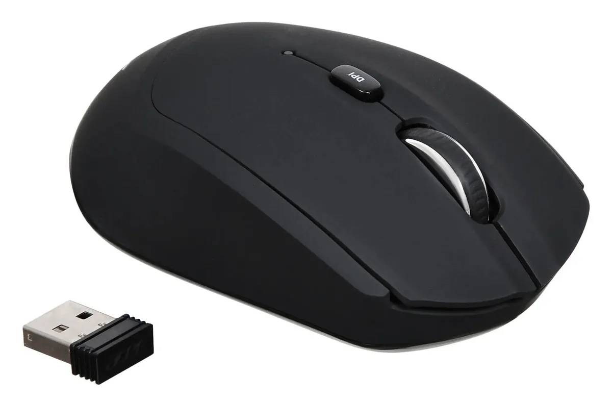 картинка Мышка Acer OMR040, оптическая, беспроводная, USB, черный (zl.mceee.00a) от магазина КомпьютерЦентр