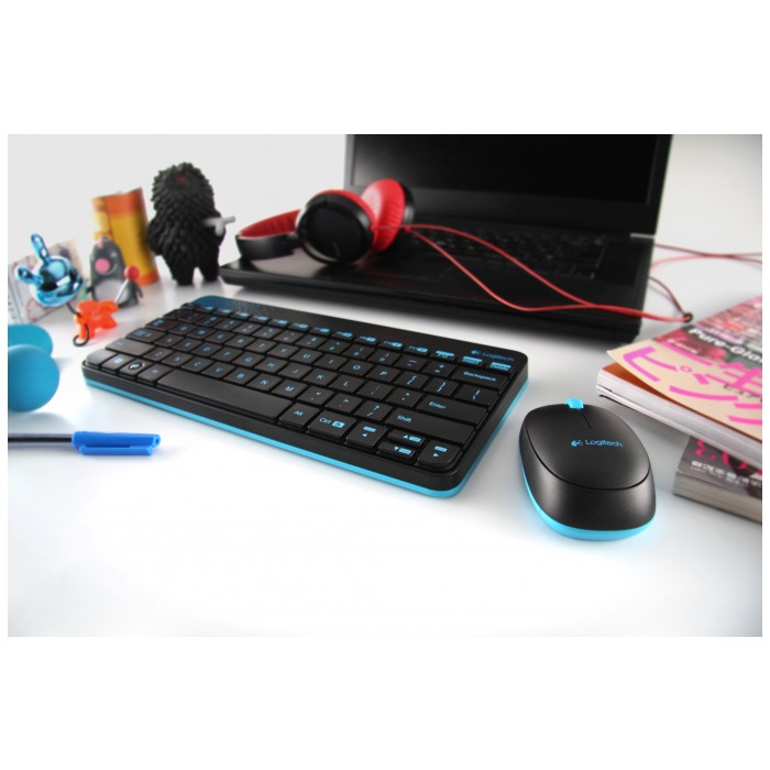 картинка Клавиатура+мышь Logitech Cordless MK240 Black (920-005790) от магазина КомпьютерЦентр