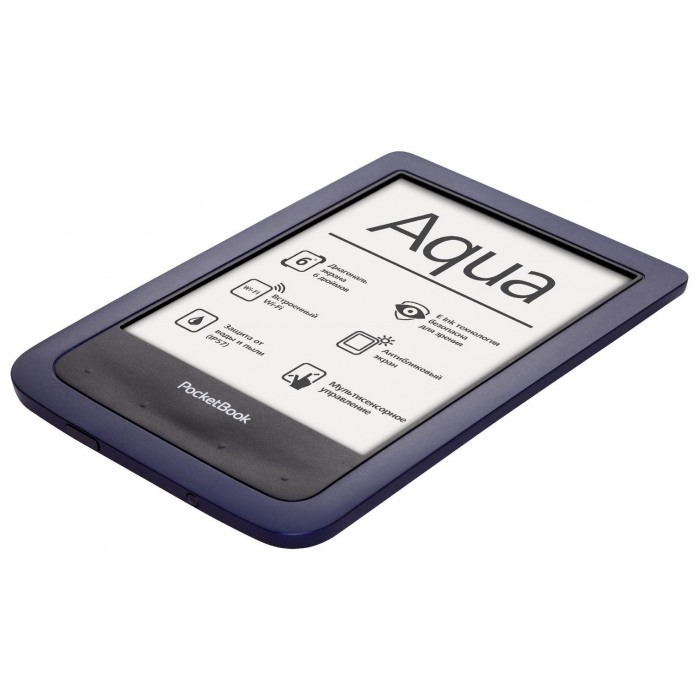 картинка Электронная книга PocketBook 640 Aqua Black/ Blue (PB640-B-CIS) от магазина КомпьютерЦентр