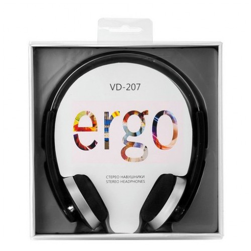 картинка Наушники Ergo VD-207 Black (5957720) от магазина КомпьютерЦентр