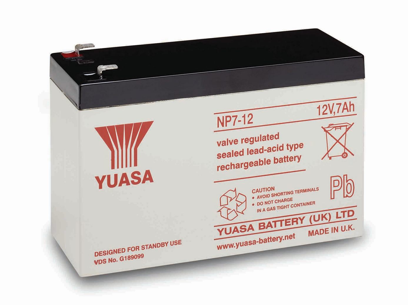 картинка Аккумулятор для ИБП Yuasa 12B 7Ач NP7-12 от магазина КомпьютерЦентр