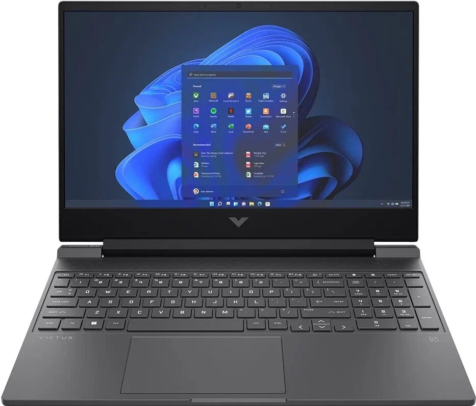 картинка Ноутбук HP Victus 15-fa0025nr 15.6'' FHD LED (1920x1080)/  Core i5 12500H (12 cores)/  8Gb/  512Gb SSD/  GF RTX 3050 4Gb/  Win 11 Home/  70Wh/  Black (6E0L0UA) от магазина КомпьютерЦентр