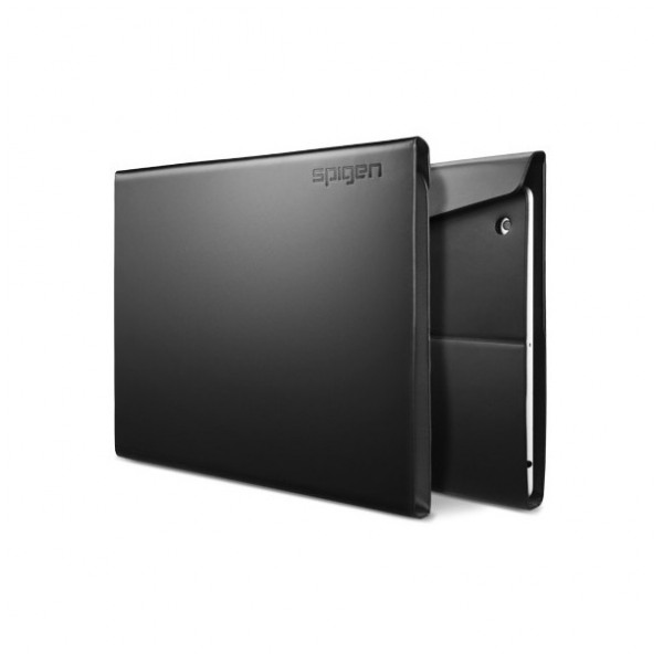 картинка Чехол SGP Leather Case Diary Series Black for New iPad/ iPad 2 (SGP08842) от магазина КомпьютерЦентр