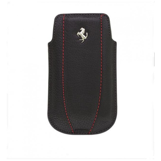 картинка Чехол CG Mobile Ferrari Leather Sleeve Case Modena Black/ Red for iPhone 4/4S (FEMOIPBLR) от магазина КомпьютерЦентр