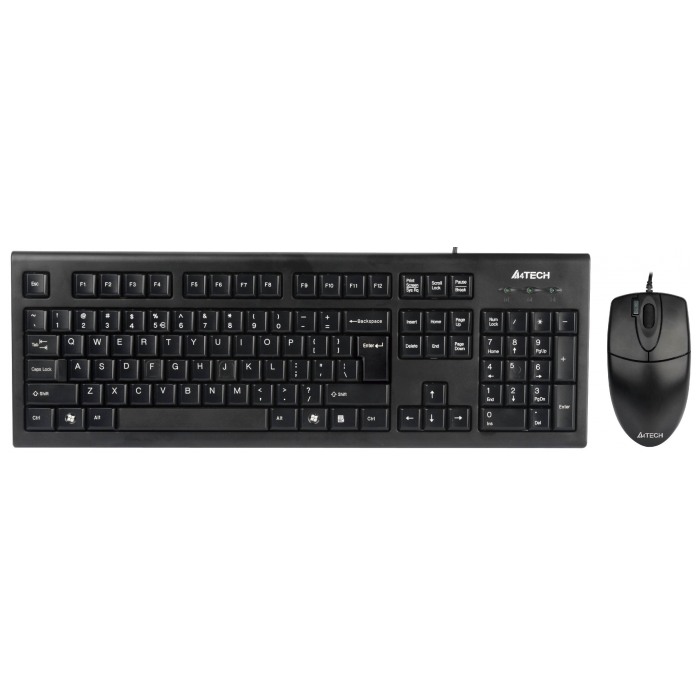 картинка Клавиатура+мышь A4tech KR-8520D Black, USB (KR-8520D) от магазина КомпьютерЦентр