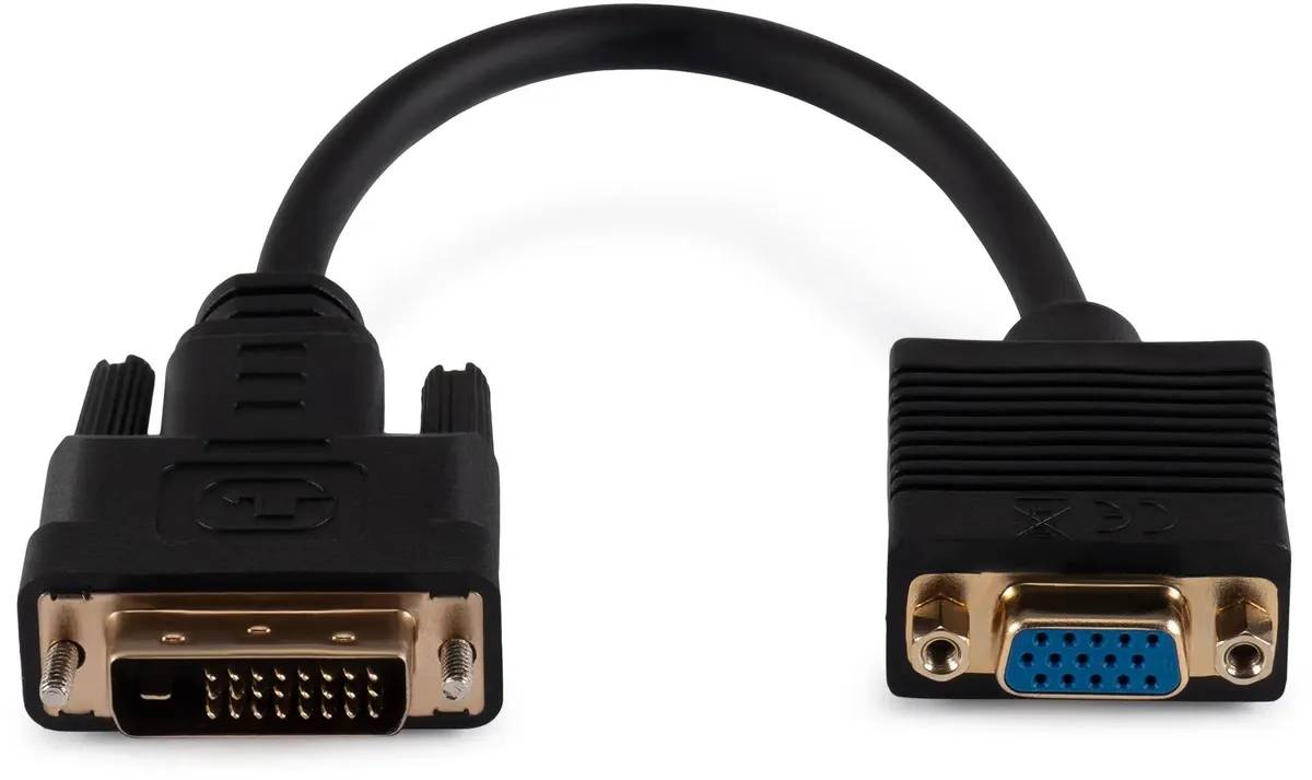 картинка Переходник Buro DVI-D (m) VGA (f) 0.23м (BU-DVI-VGA) 1996865 черный от магазина КомпьютерЦентр