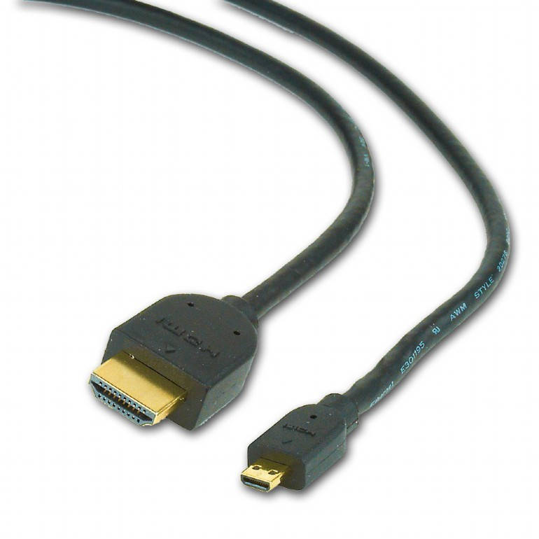 картинка Кабель HDMI-microHDMI Gembird/ Cablexpert CC-HDMID-6, 1.8м, черный, пакет от магазина КомпьютерЦентр