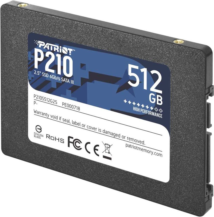 картинка SSD накопитель 512 Гб 2.5'' Patriot P210 SATAIII (P210S512G25) от магазина КомпьютерЦентр