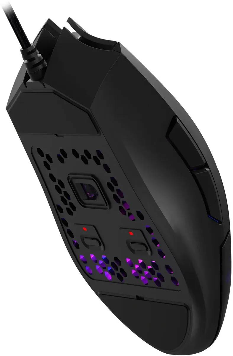 картинка Мышь A4Tech Bloody L65 Max черный/ фиолетовый L65 MAX/ HONEYCOMB от магазина КомпьютерЦентр