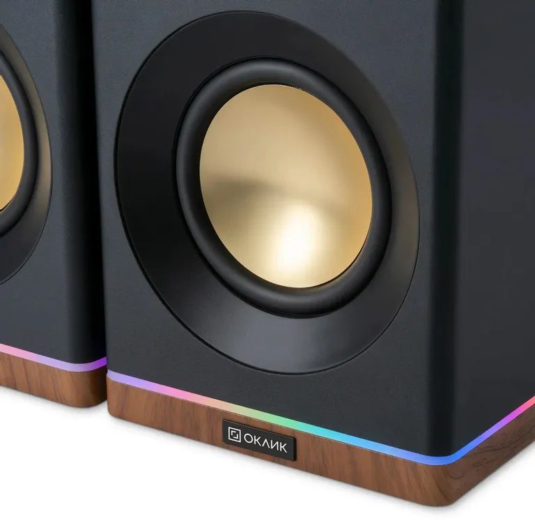 картинка Колонки Bluetooth Oklick OK-605A, 2.0, черный от магазина КомпьютерЦентр