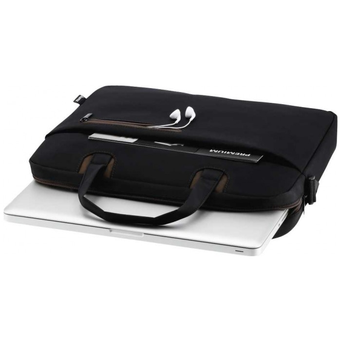 картинка Сумка HAMA Sydney 15.6'' Black/ Brown (101933) от магазина КомпьютерЦентр