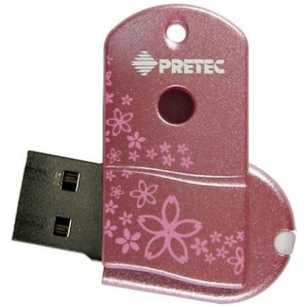 картинка Флешка USB Pretec i-Disk Wave Sakura 4Gb (W2U04GS) от магазина КомпьютерЦентр