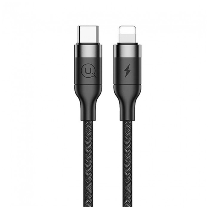 картинка Кабель Usams U31 Type-C-Lightning Fast 1.2m Black (US-SJ350 Black) от магазина КомпьютерЦентр