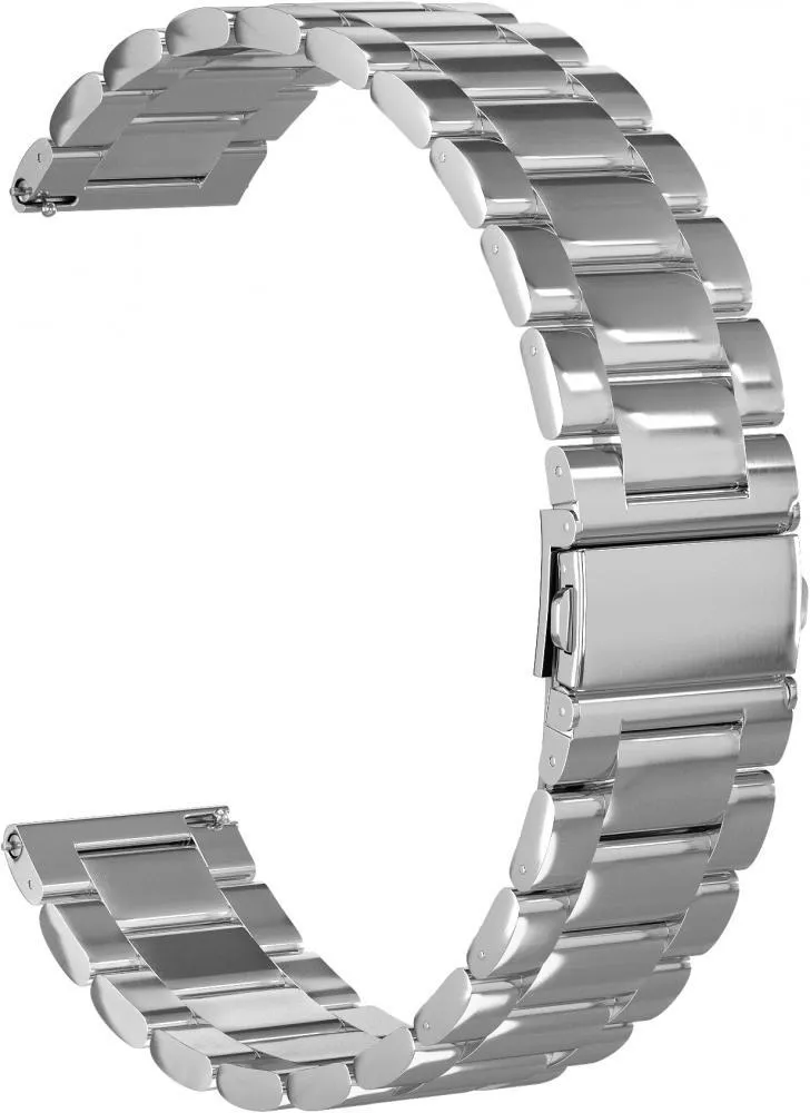 картинка Ремешок Samsung Galaxy Watch (20mm) Metal New 3Bead Silver от магазина КомпьютерЦентр