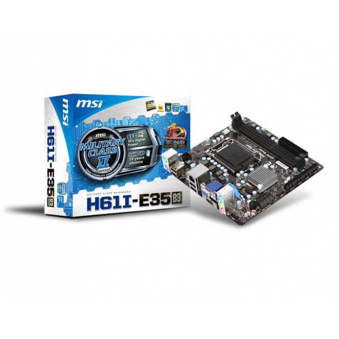 картинка Материнская плата MSI H61I-E35 (B3) (H61I-E35) от магазина КомпьютерЦентр
