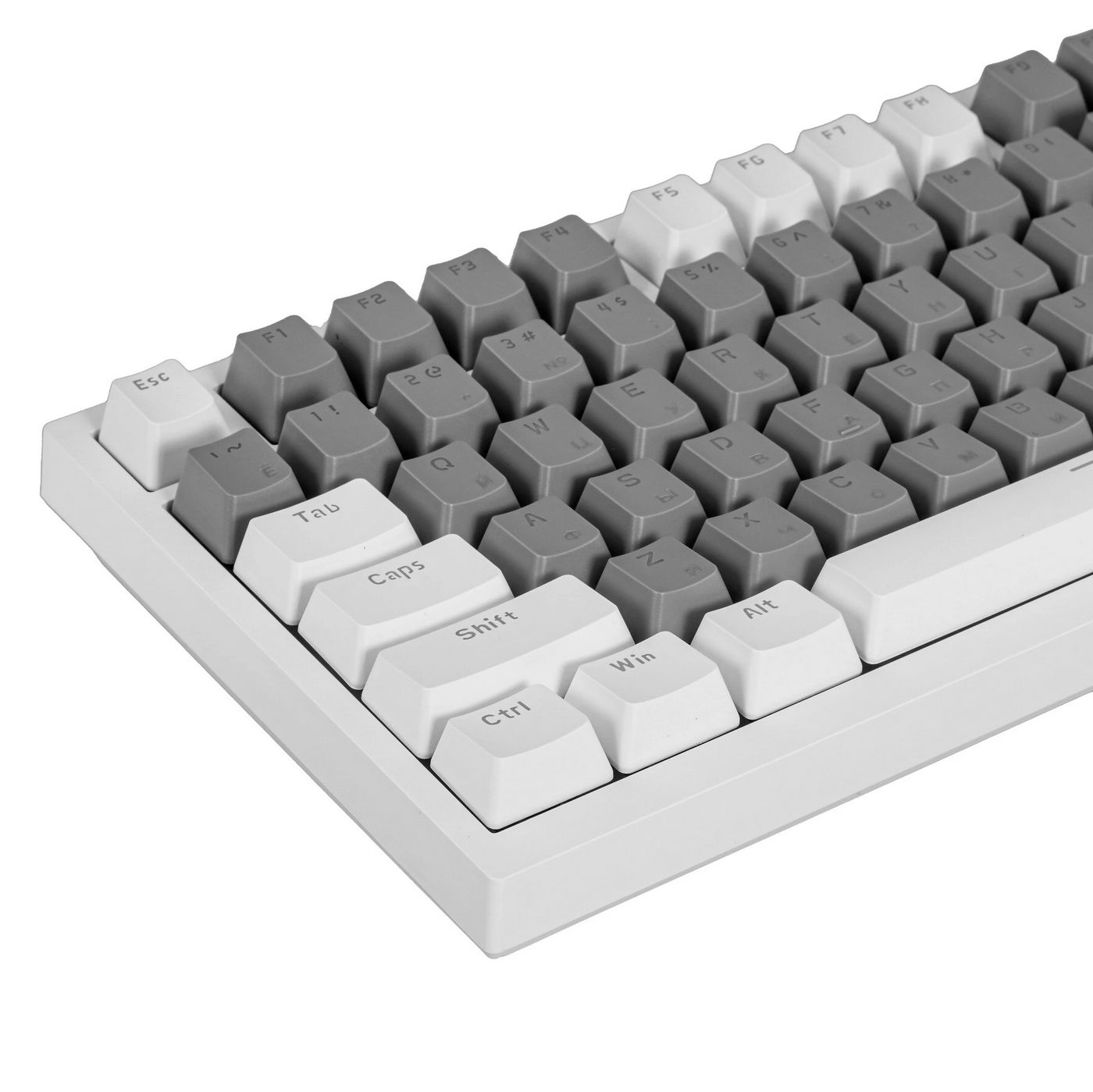 картинка Клавиатура проводная AJAZZ AK820 белый, механическая, подсветка, RGB, Ajazz AS 101 Yellow Switch от магазина КомпьютерЦентр