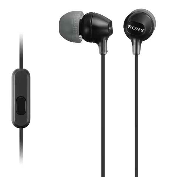 картинка Гарнитура Sony MDR-EX15AP, черный, проводные от магазина КомпьютерЦентр