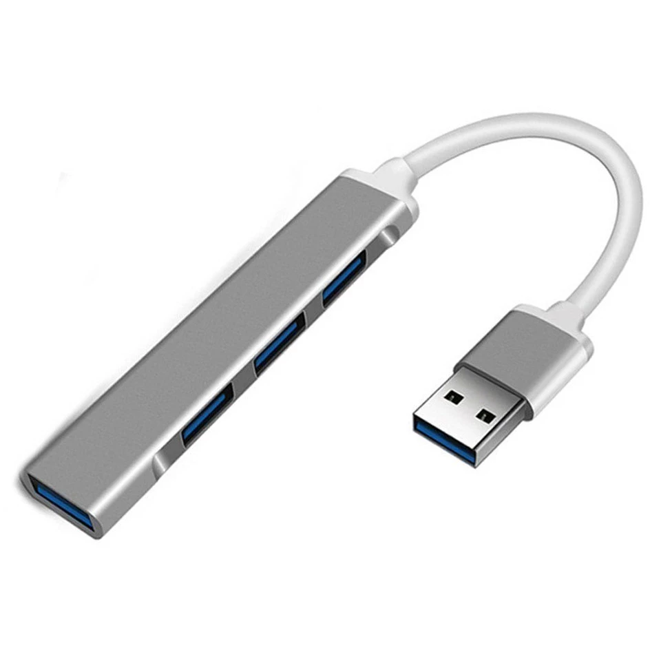 картинка HUB 4-port Orient CU-322, серебристый (31234) от магазина КомпьютерЦентр