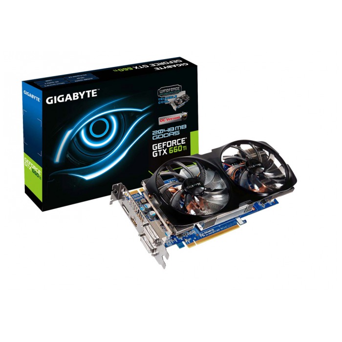картинка Видеокарта Gigabyte GeForce GTX660Ti 2Gb 192-bit DDR5 (GV-N66TOC-2GD) от магазина КомпьютерЦентр