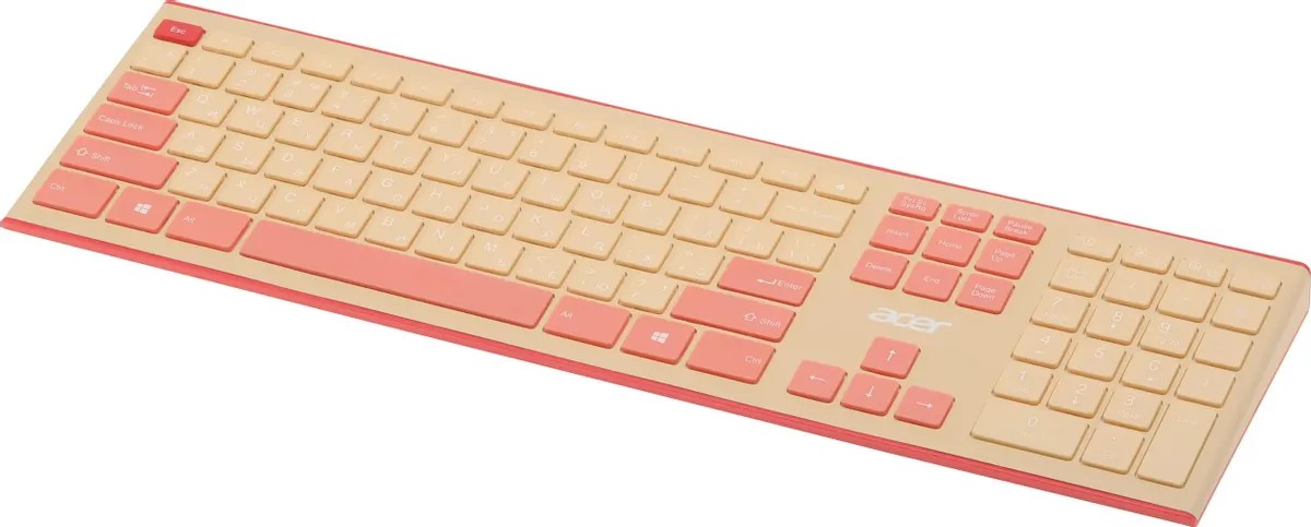 картинка Комплект Acer OCC205 клав:розовый/ бежевый мышь:розовый/ бежевый USB беспроводная slim Multim (ZL.ACCEE.00F) от магазина КомпьютерЦентр