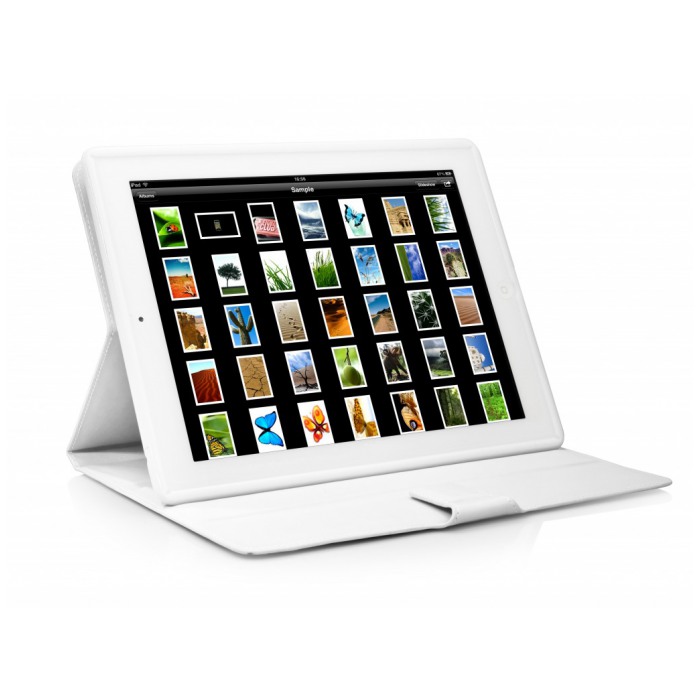картинка Чехол Capdase Folder Case Flip Jacket White for New iPad/ iPad 2 (FCAPIPAD3-PU02) от магазина КомпьютерЦентр