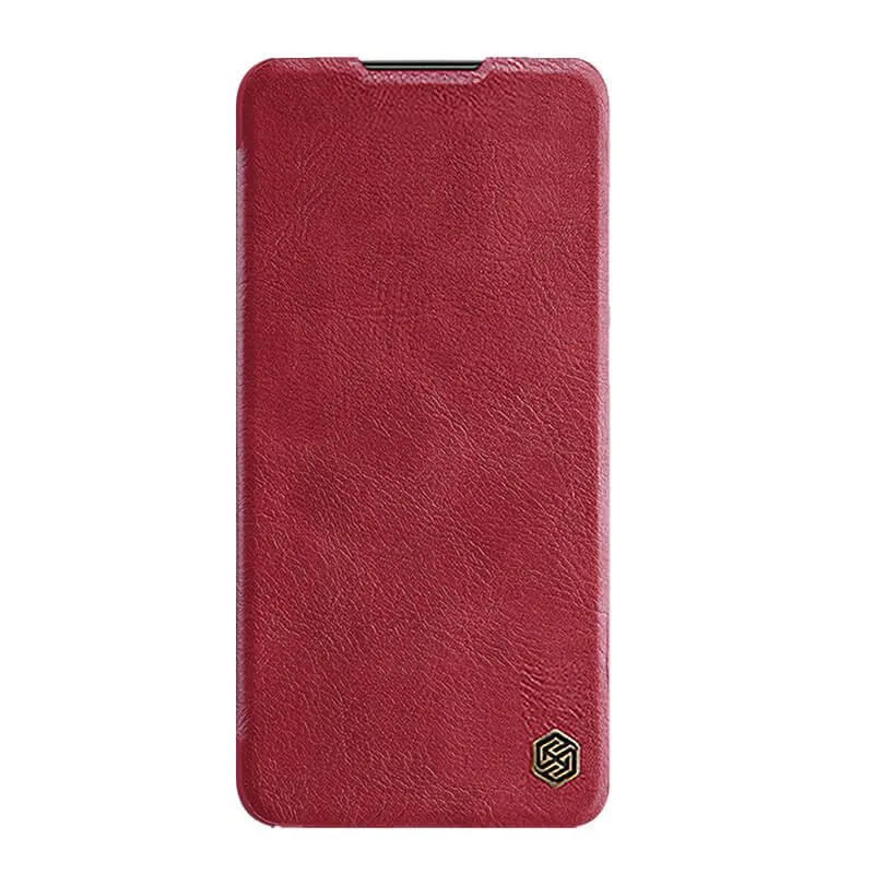 картинка Кожаный чехол-книжка Nillkin Qin для Xiaomi Redmi Note 11T/ Note 11 5G, красный от магазина КомпьютерЦентр