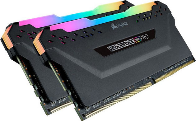 картинка DIMM DDR4 32Gb (2x16Gb) 3600MHz PC4-28800 Corsair Vengeance RGB Pro RTL Gaming (CMW32GX4M2D3600C18) от магазина КомпьютерЦентр