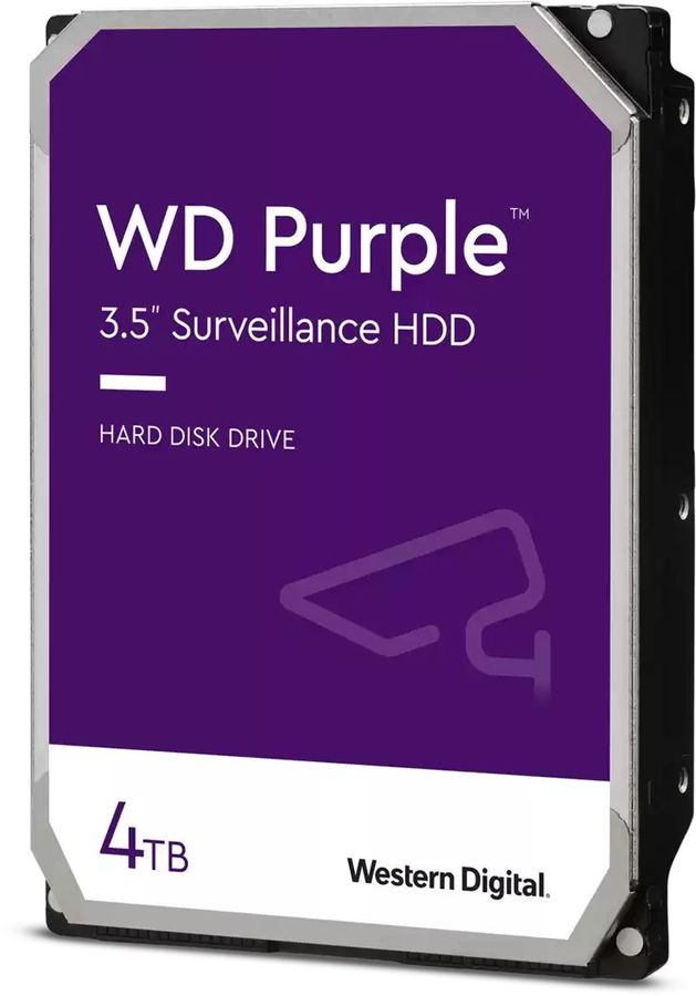 картинка HDD 4.0Tb WesternDidital 3.5'' SATAIII 5400rpm; 256 Mb cache; Video Streaming Purple WD42PURZ от магазина КомпьютерЦентр