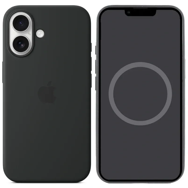 картинка Чехол для iPhone 16 Plus Silicone case Full with MagSafe (Animation) Black от магазина КомпьютерЦентр