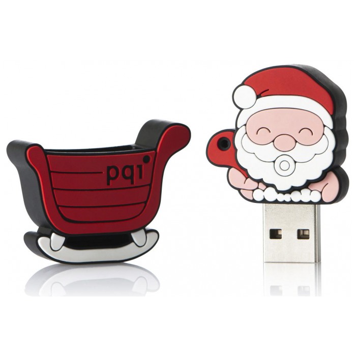 картинка Флешка USB PQI 4Gb I-Stick U827 Santa Red (6827-004GR1001) от магазина КомпьютерЦентр