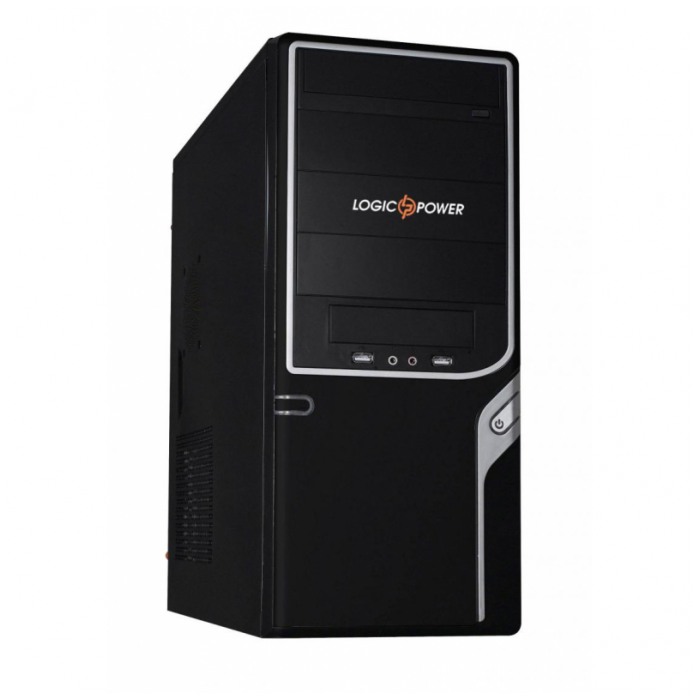 картинка Корпус Logicpower 0017 400W Black/Silver (0017-400W) от магазина КомпьютерЦентр