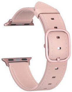 картинка Кожаный ремешок для Apple Watch 38/ 40/ 41 mm Series 1-7, SE LYAMBDA MAIA DSP-02-40 , розовый от магазина КомпьютерЦентр