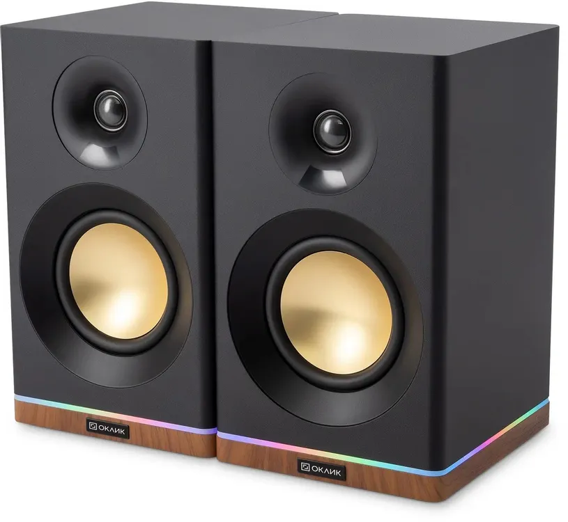 картинка Колонки Bluetooth Oklick OK-605A, 2.0, черный от магазина КомпьютерЦентр