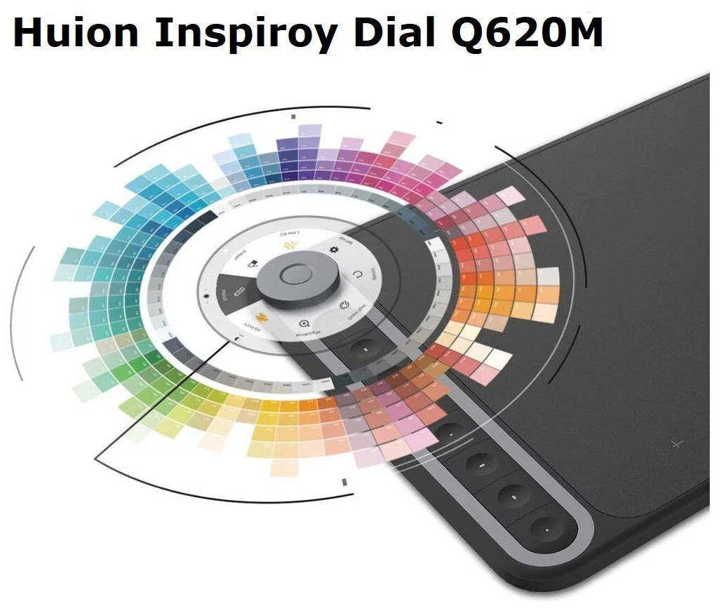 картинка Графический планшет Huion Q620M Black от магазина КомпьютерЦентр