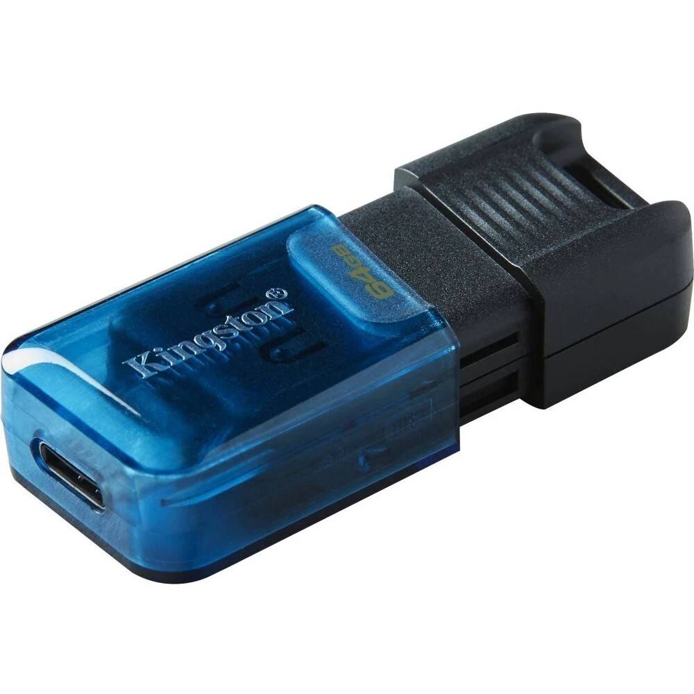 картинка USB3.2 64Gb накопитель Kingston DataTraveler 80 M Black (DT80M/ 64GB) от магазина КомпьютерЦентр
