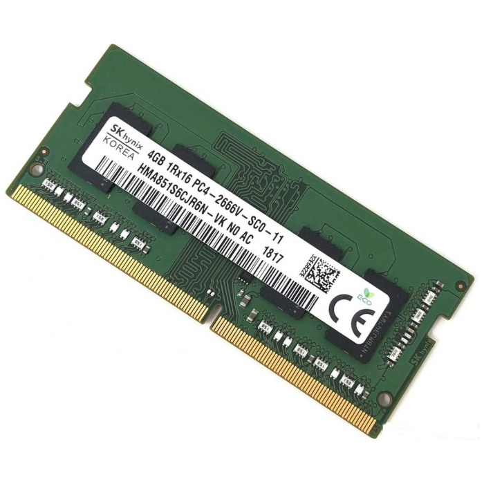 картинка Оперативная память Hynix SO-DIMM DDR4 4Gb 2666MHz PC4-21300 CL19 (HMA851S6CJR6N) от магазина КомпьютерЦентр