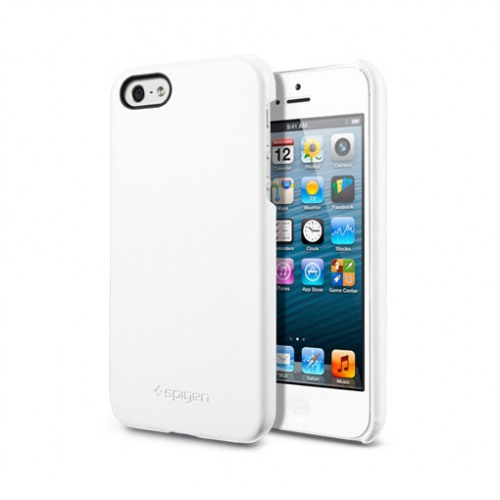 картинка Чехол SGP Case Genuine Leather Grip Series White for iPhone 5 (SGP09602) от магазина КомпьютерЦентр