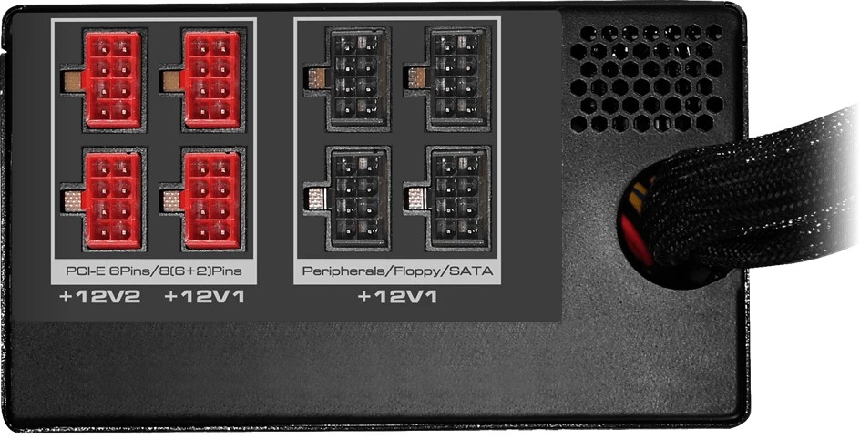 картинка Блок питания Cougar GEM 1050 1050W, ATX от магазина КомпьютерЦентр