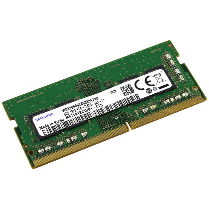 картинка Оперативная память Samsung SO-DIMM DDR4 8Gb 2666MHz PC4-21300 CL19 (M471A1K43DB1-CTD) от магазина КомпьютерЦентр