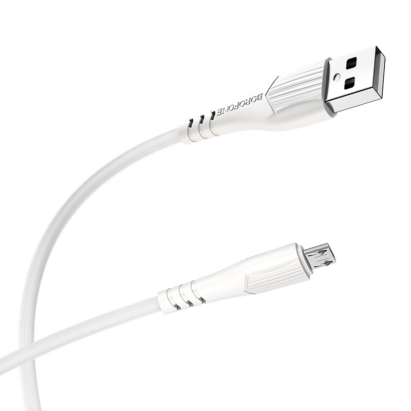 картинка Data Cable Borofone BX37 Wieldy Micro USB 1m White от магазина КомпьютерЦентр