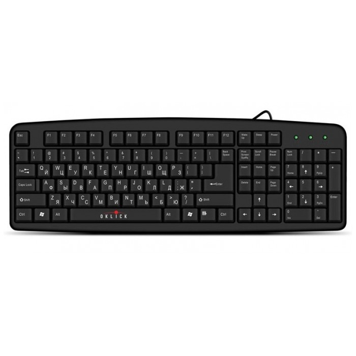 картинка Клавиатура Oklick 100M Black PS/ 2 от магазина КомпьютерЦентр