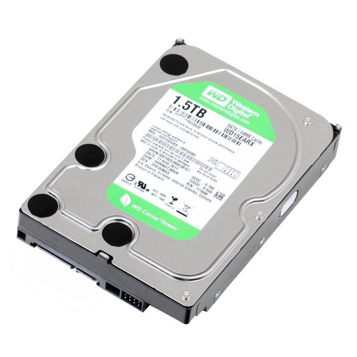 картинка Жесткий диск Western Digital 1.5Tb Caviar Green 3.5″ 64Mb 5400rpm SATA3 (WD15EARX) от магазина КомпьютерЦентр