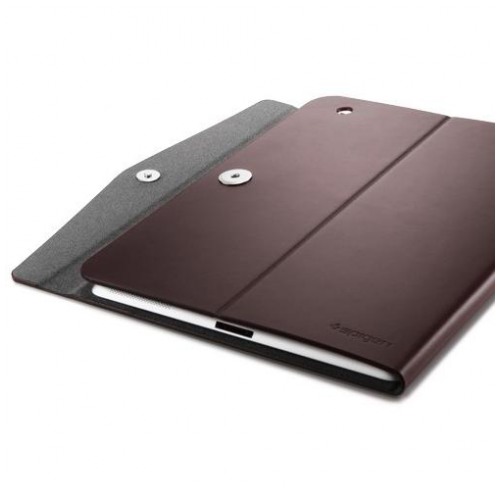 картинка Чехол SGP Leather Case Diary Series Dark Brown for New iPad/ iPad 2 (SGP08843) от магазина КомпьютерЦентр