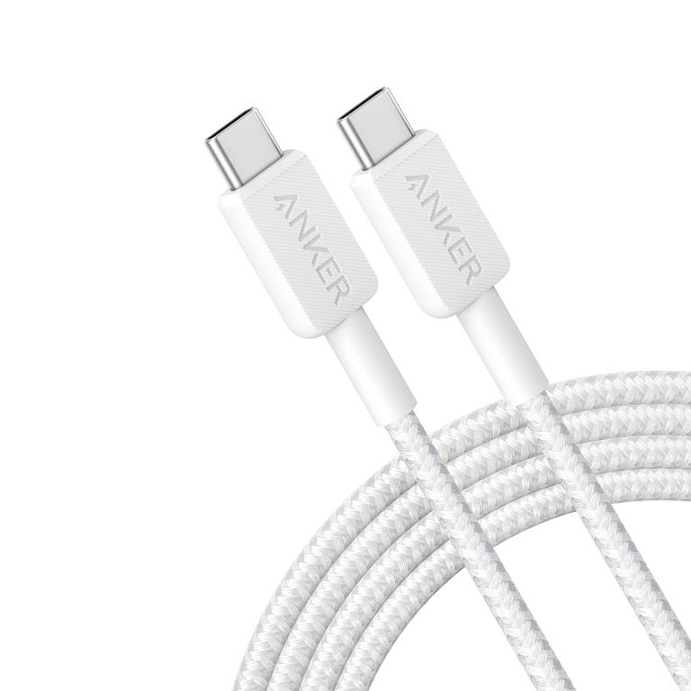 картинка Кабель Anker PowerLine 322 Type-C - Type-C 3m White (A81F7) от магазина КомпьютерЦентр
